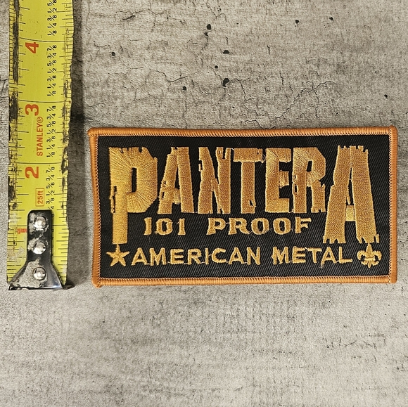 RARE PANTERA PATCH 5"x2.5" 101 Proof American Metal embroidered sew or iron - Picture 3 of 4